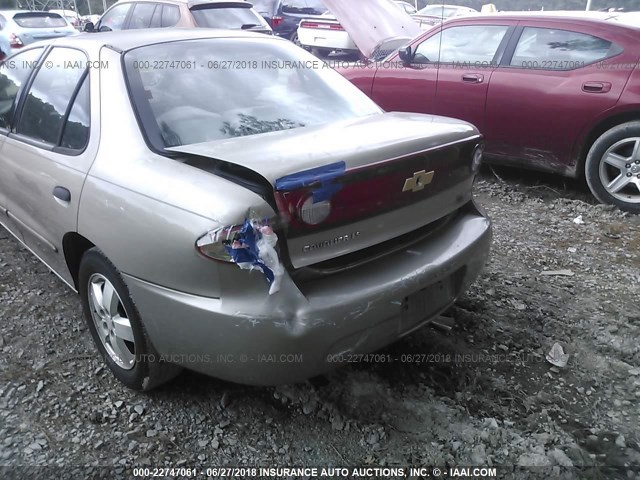 1G1JF52F847274070 - 2004 CHEVROLET CAVALIER LS GOLD photo 6