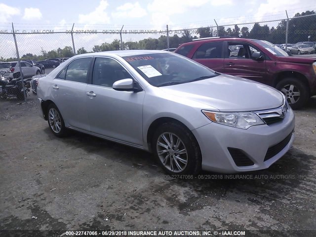 4T4BF1FK5CR190320 - 2012 TOYOTA CAMRY SE/LE/XLE SILVER photo 1