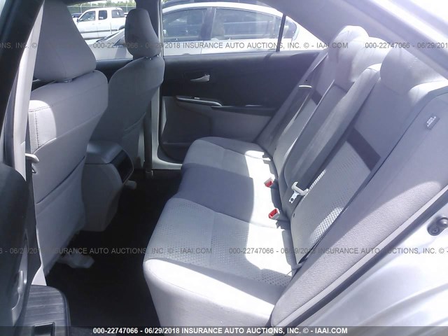4T4BF1FK5CR190320 - 2012 TOYOTA CAMRY SE/LE/XLE SILVER photo 8