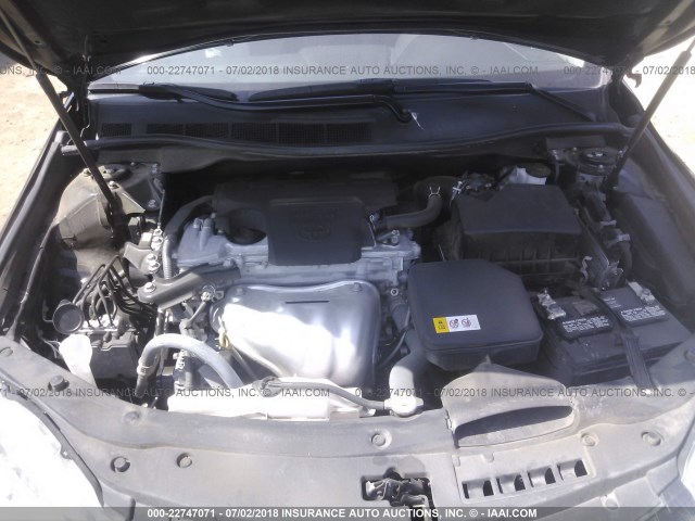 4T1BF1FK0HU642725 - 2017 TOYOTA CAMRY LE/XLE/SE/XSE BLACK photo 10