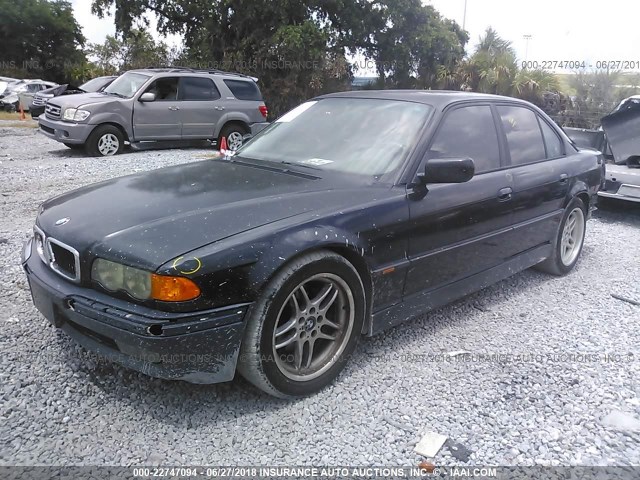 WBAGG8331XDN73925 - 1999 BMW 740 I AUTOMATIC BLACK photo 2