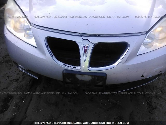 1G2ZG528754113290 - 2005 PONTIAC G6 SILVER photo 6