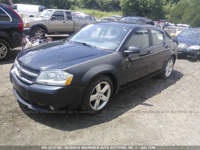 1B3LC56R48N619286 - 2008 DODGE AVENGER SXT BLACK photo 2