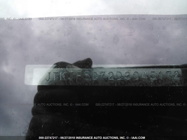 JTKJF5C72D3045172 - 2013 TOYOTA SCION TC 白色 照片 9