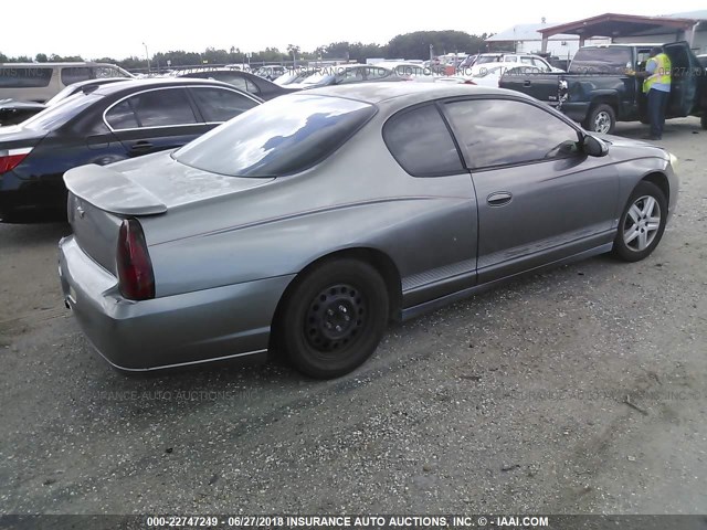 2G1WJ15K669168966 - 2006 CHEVROLET MONTE CARLO LS 灰色 照片 4