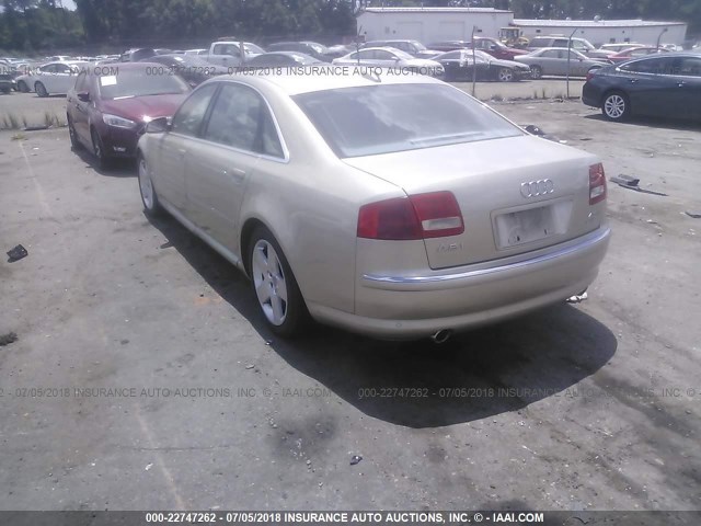 WAUML44EX4N019070 - 2004 AUDI A8 L QUATTRO GOLD photo 3