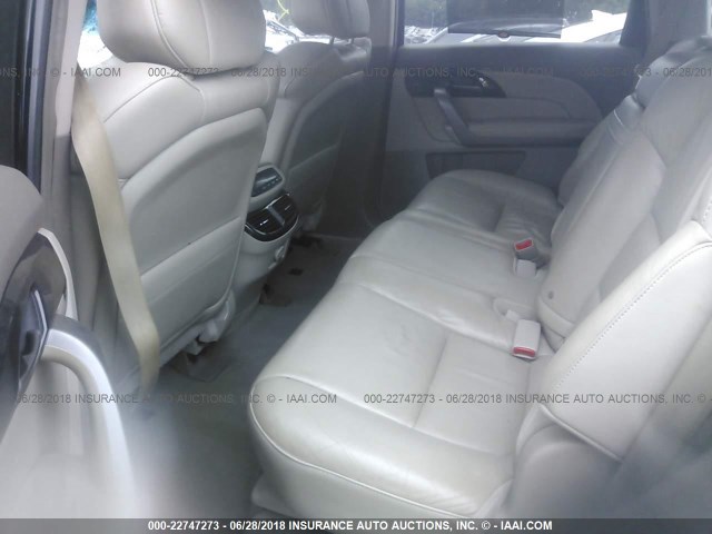 2HNYD28689H524334 - 2009 ACURA MDX TECHNOLOGY BLACK photo 8