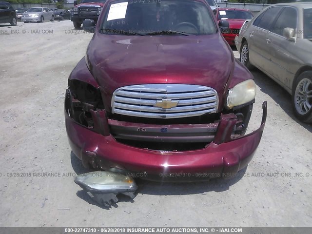 3GNDA13D48S537601 - 2008 CHEVROLET HHR LS MAROON photo 6