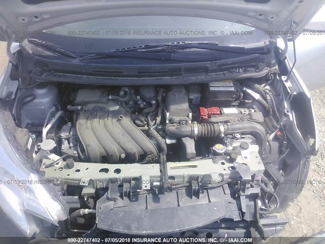 3N1CE2CP7GL366640 - 2016 NISSAN VERSA NOTE S/S PLUS/SV/SL/SR SILVER photo 10