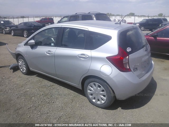 3N1CE2CP7GL366640 - 2016 NISSAN VERSA NOTE S/S PLUS/SV/SL/SR SILVER photo 3
