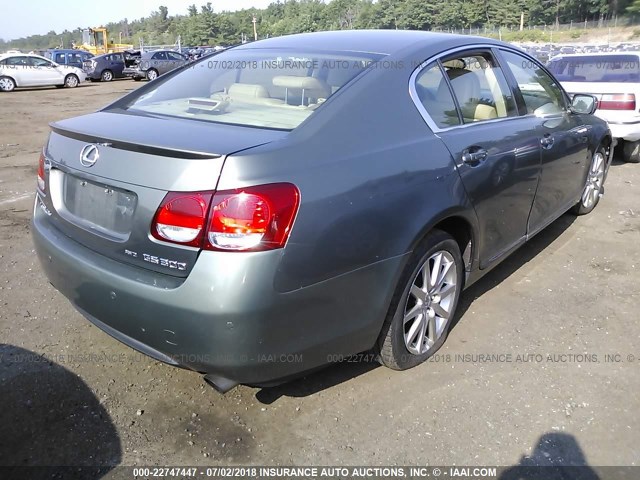 JTHCH96S660013409 - 2006 LEXUS GS GENERATION 200 300 GRAY photo 4