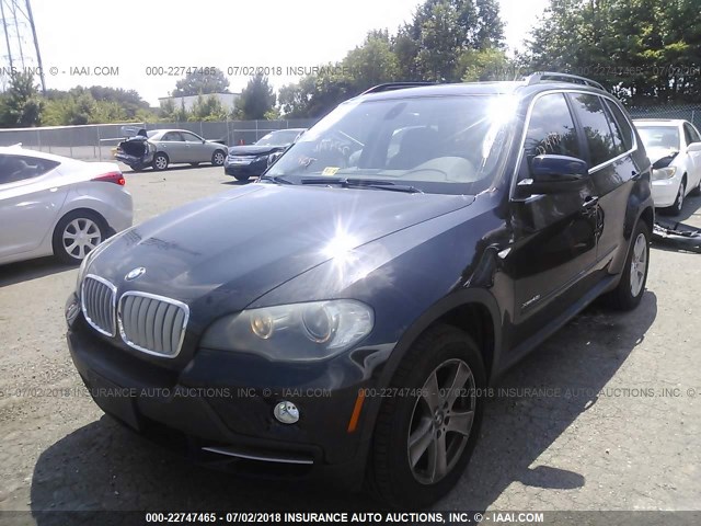 5UXFE83529L310095 - 2009 BMW X5 XDRIVE48I BLACK photo 2
