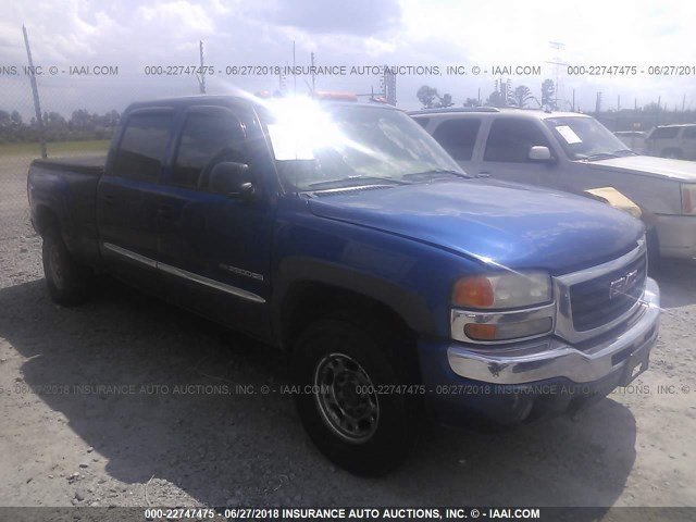 1GTGK23U14F135848 - 2004 GMC SIERRA BLUE photo 1