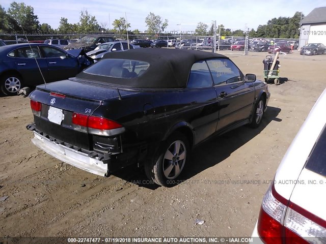 YS3DF78K137000463 - 2003 SAAB 9-3 SE BLACK photo 4