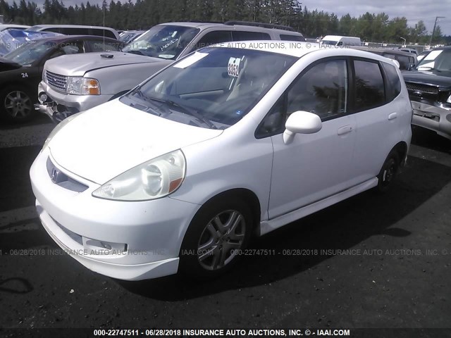 JHMGD37697S059981 - 2007 HONDA FIT S 白色 照片 2