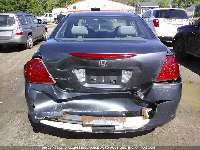 1HGCM56377A024981 - 2007 HONDA ACCORD SE GRAY photo 6