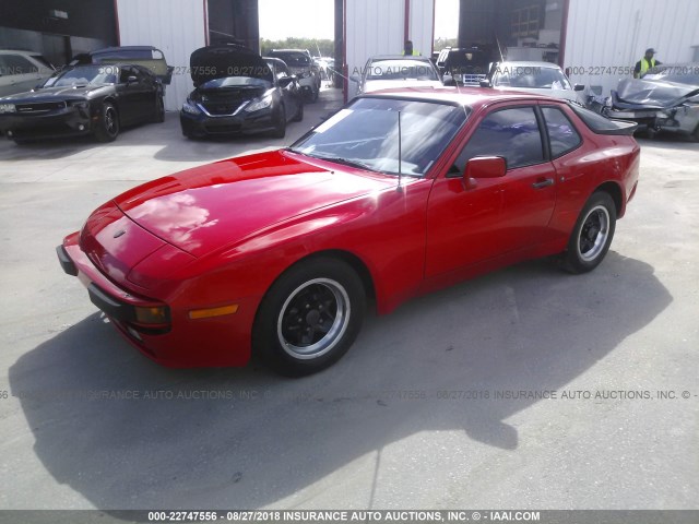 WP0AA0948DN456411 - 1983 PORSCHE 944 RED photo 2