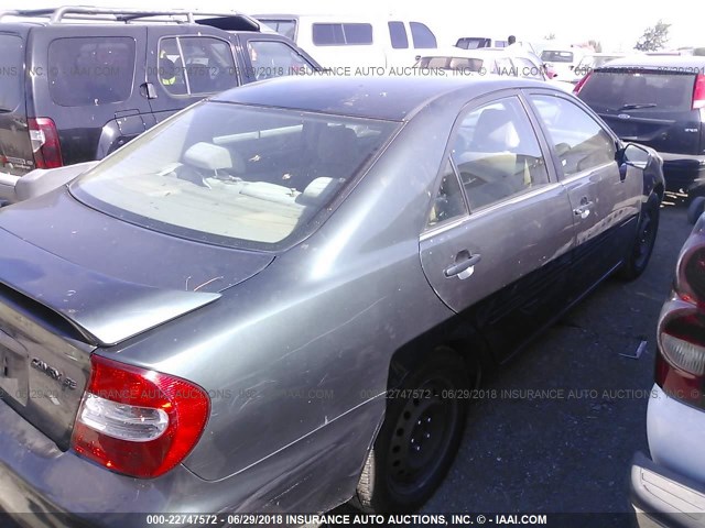 JTDBE32K020017801 - 2002 TOYOTA CAMRY LE/XLE/SE Yaşıl foto 4