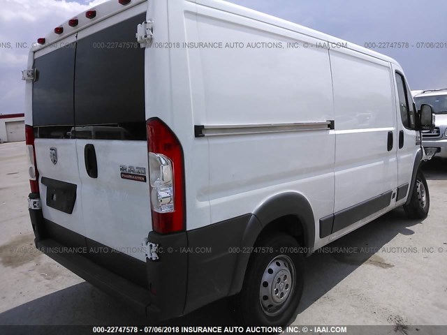 3C6TRVAG7HE536305 - 2017 RAM PROMASTER 1500 1500 STANDARD WHITE photo 4