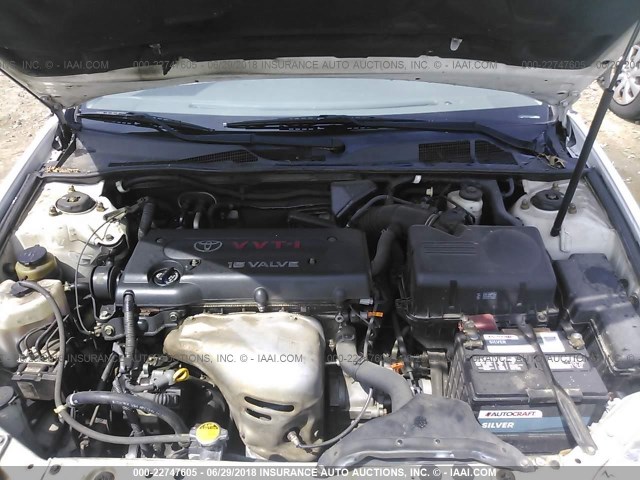 4T1BE32K55U393662 - 2005 TOYOTA CAMRY LE/XLE/SE Ağ foto 10