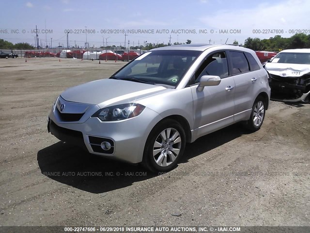 5J8TB2H55AA001984 - 2010 ACURA RDX TECHNOLOGY SILVER photo 2