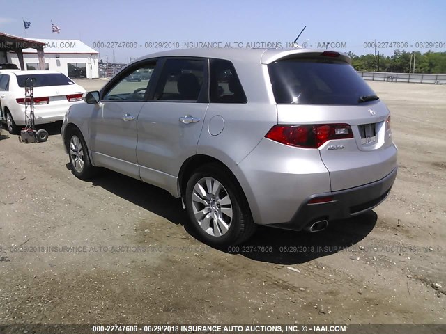 5J8TB2H55AA001984 - 2010 ACURA RDX TECHNOLOGY SILVER photo 3