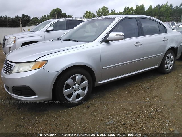 KNAGE228995331591 - 2009 KIA OPTIMA LX/EX SILVER photo 2