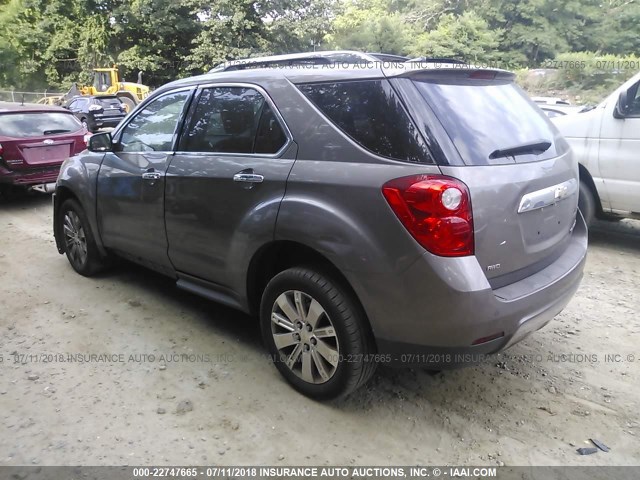 2CNFLGEC4B6309795 - 2011 CHEVROLET EQUINOX LTZ GRAY photo 3