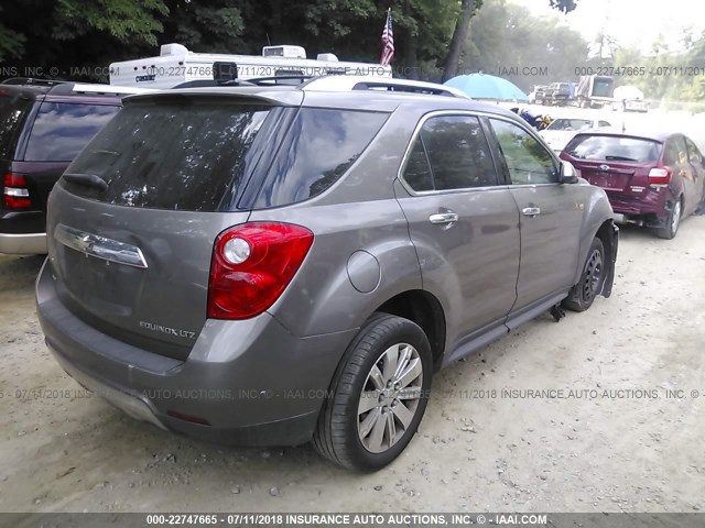 2CNFLGEC4B6309795 - 2011 CHEVROLET EQUINOX LTZ GRAY photo 4