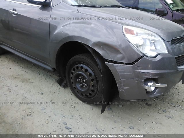 2CNFLGEC4B6309795 - 2011 CHEVROLET EQUINOX LTZ GRAY photo 6