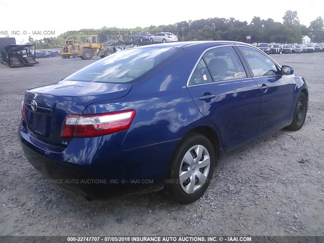 4T1BE46K69U413858 - 2009 TOYOTA CAMRY SE/LE/XLE BLUE photo 4