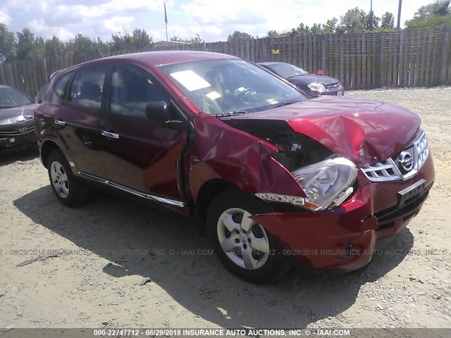 JN8AS5MT6DW536118 - 2013 NISSAN ROGUE S/SV RED photo 1