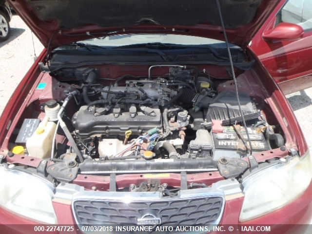 3N1CB51D62L598898 - 2002 NISSAN SENTRA XE/GXE RED photo 10