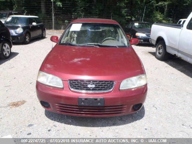 3N1CB51D62L598898 - 2002 NISSAN SENTRA XE/GXE RED photo 6