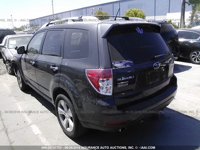 JF2SHGGC6BH708558 - 2011 SUBARU FORESTER TOURING 黑色 照片 3
