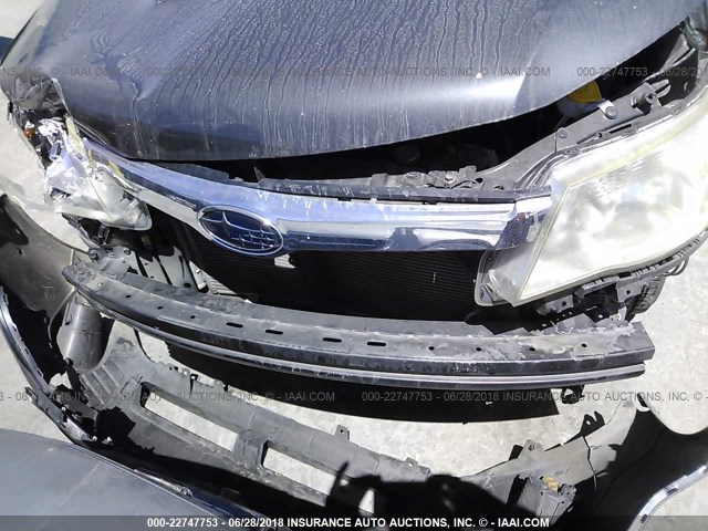 JF2SHGGC6BH708558 - 2011 SUBARU FORESTER TOURING 黑色 照片 6