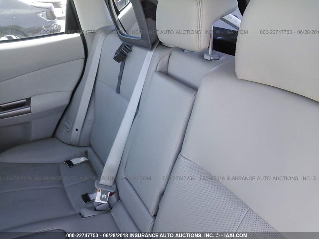 JF2SHGGC6BH708558 - 2011 SUBARU FORESTER TOURING 黑色 照片 8