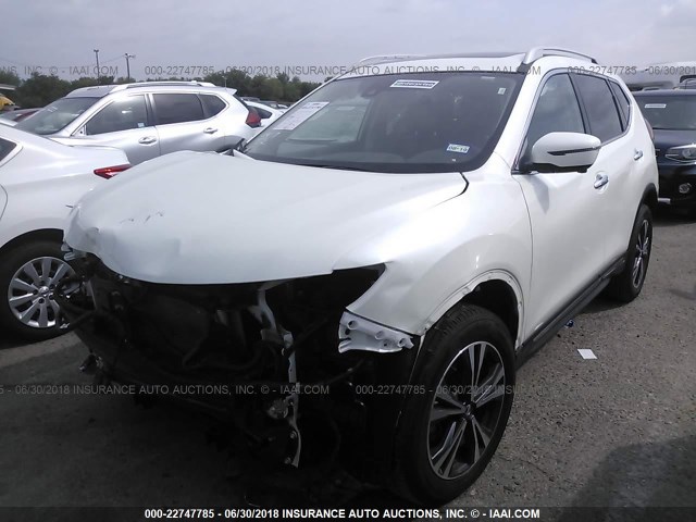 5N1AT2MV9HC867965 - 2017 NISSAN ROGUE SV/SL WHITE photo 2