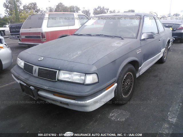 2G3AS1137J2316864 - 1988 OLDSMOBILE CUTLASS CIERA INTERNATIONAL SERIES GRAY photo 2