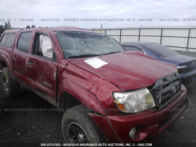 3TMLU4EN8AM042640 - 2010 TOYOTA TACOMA DOUBLE CAB RED photo 6