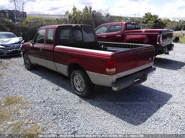 1FTCR14A4VTA54368 - 1997 FORD RANGER SUPER CAB RED photo 3