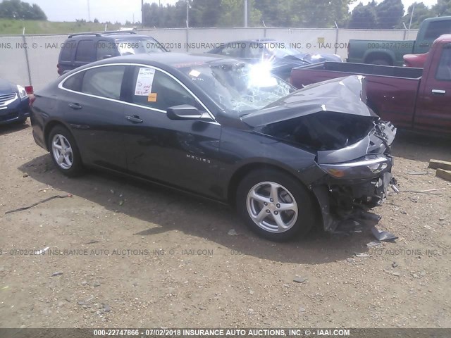 1G1ZB5ST5HF124899 - 2017 CHEVROLET MALIBU LS GRAY photo 1