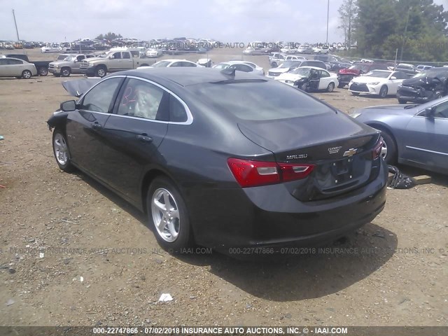 1G1ZB5ST5HF124899 - 2017 CHEVROLET MALIBU LS GRAY photo 3
