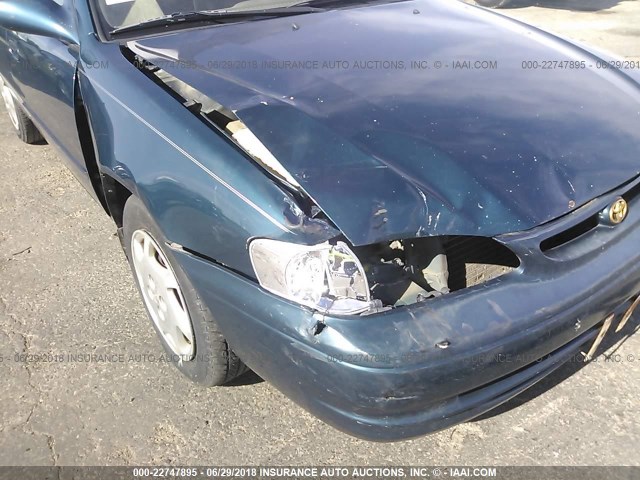 1NXBR18E2WZ039402 - 1998 TOYOTA COROLLA VE/CE/LE 绿色 照片 6