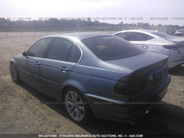 WBAAV53461JS90156 - 2001 BMW 330 I BLUE photo 3