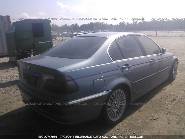 WBAAV53461JS90156 - 2001 BMW 330 I BLUE photo 4