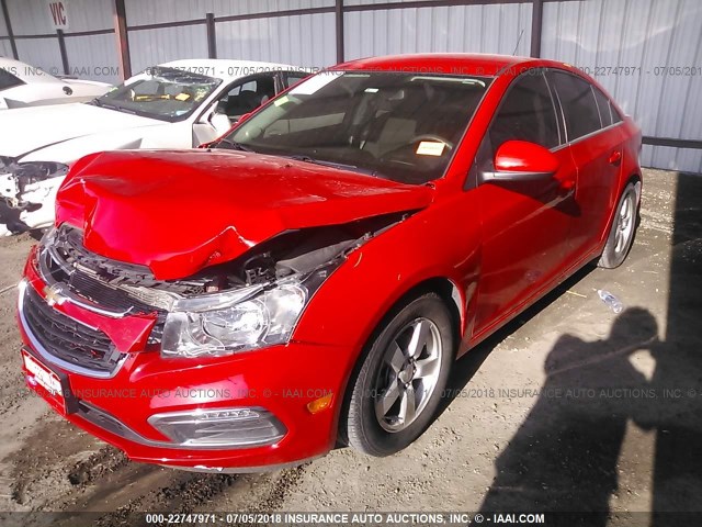 1G1PE5SB6G7121220 - 2016 CHEVROLET CRUZE LIMITED LT RED photo 2