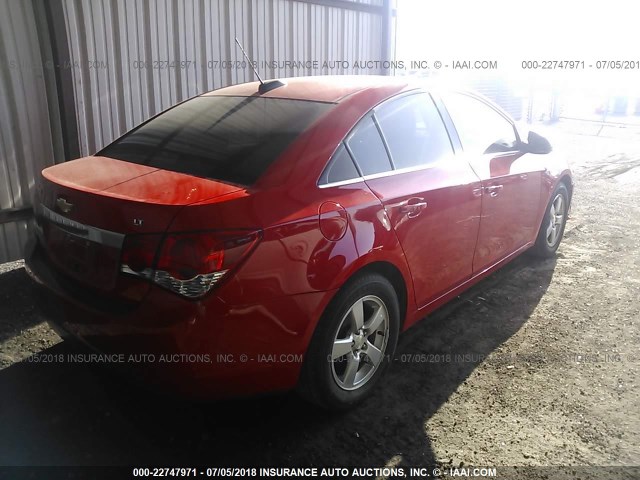 1G1PE5SB6G7121220 - 2016 CHEVROLET CRUZE LIMITED LT RED photo 4