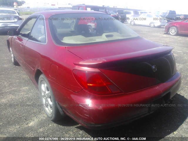 19UYA2240WL011164 - 1998 ACURA 3.0CL RED photo 3