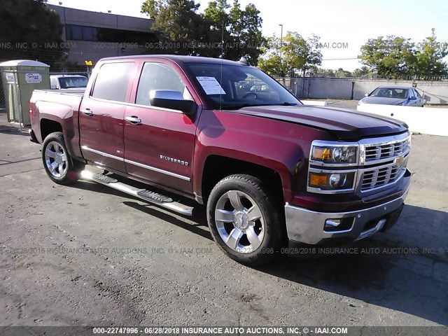 3GCUKSEJ4FG338711 - 2015 CHEVROLET SILVERADO K1500 LTZ RED photo 1